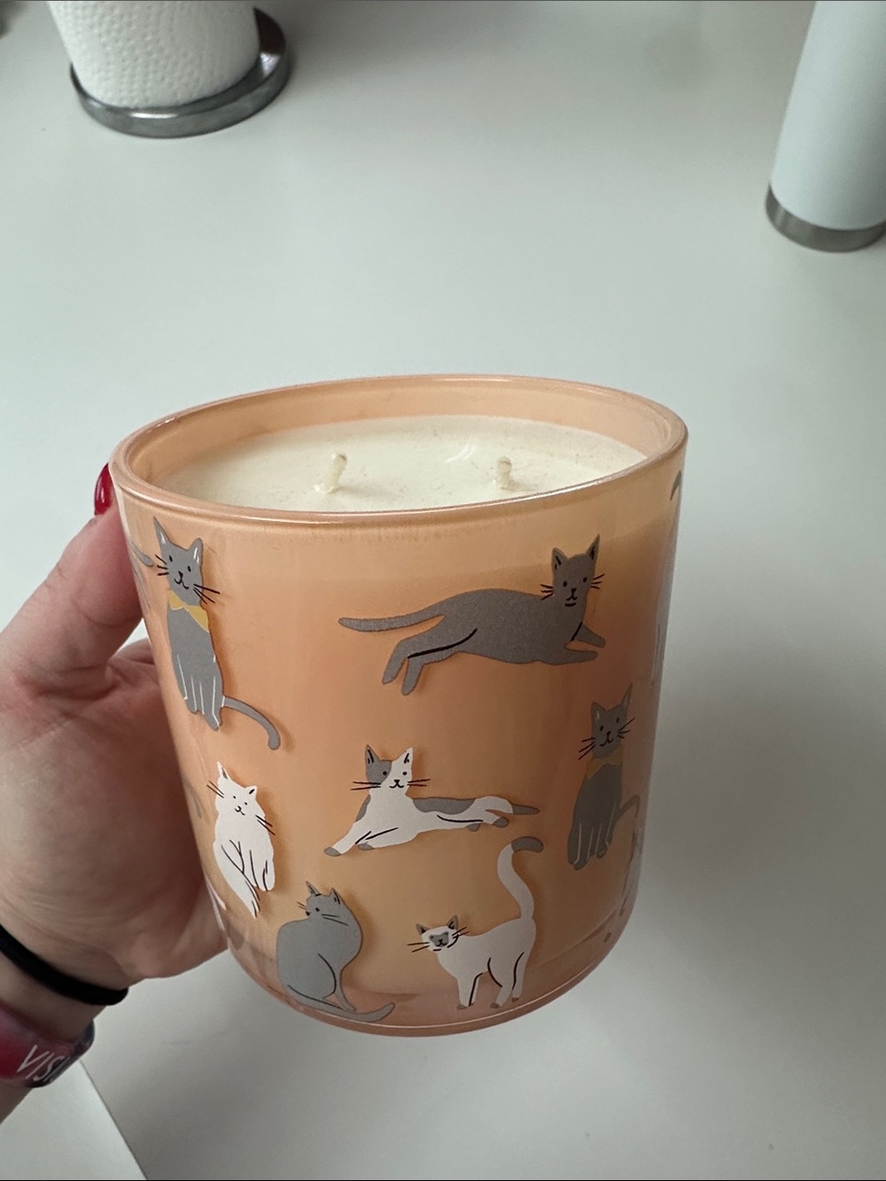 Cat Pattern Scented Candle - Decorative Pet-Themed Candle